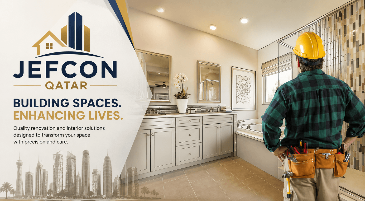 Renovation specialists in Qatar offering villa, apartment, and office renovation with durable materials, skilled workmanship, and timely project delivery.