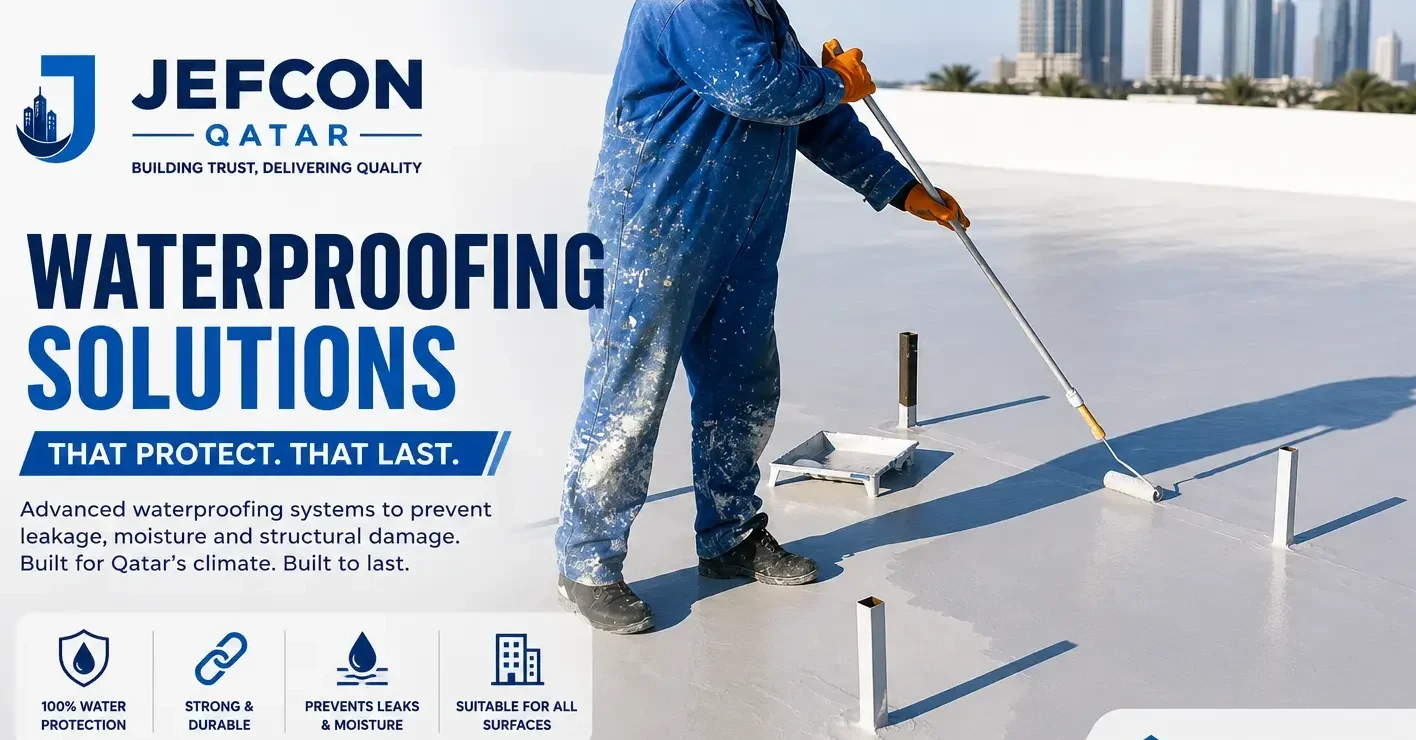 Jefcon Qatar waterproofing company delivering durable residential and commercial waterproofing services across Doha using advanced materials.