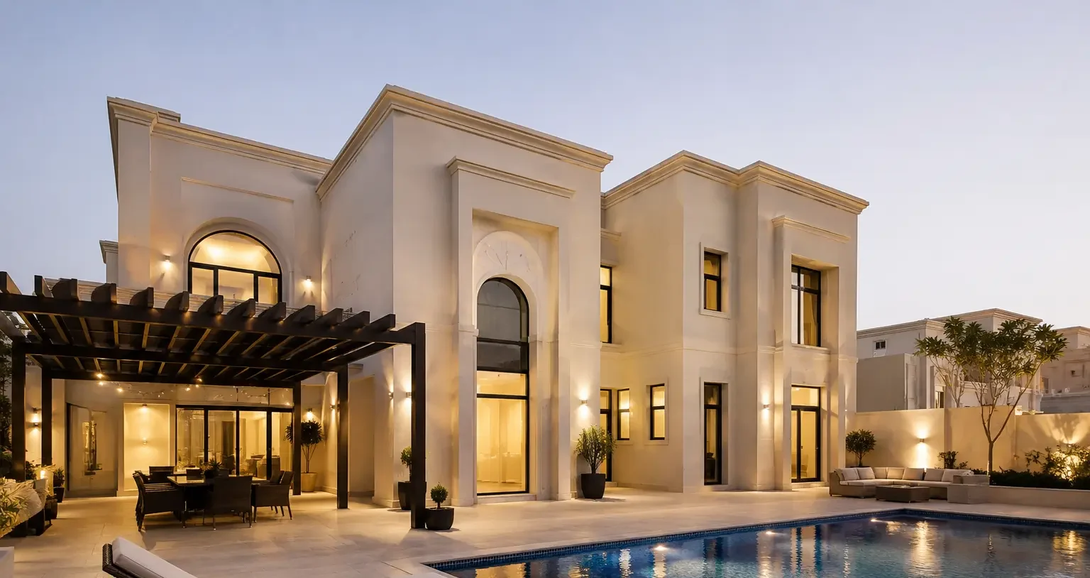 Villa renovation in Qatar by Jefcon with affordable price.