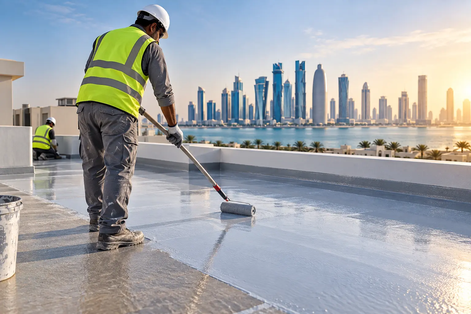 Liquid Waterproofing in Qatar by Jefcon with affordable price and best results.